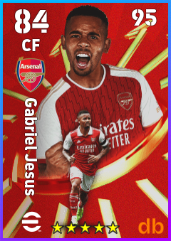 Gabriel Jesus — CF, OVR 84, MAX 95