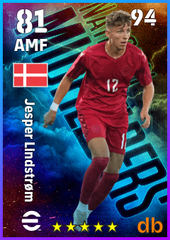 Jesper Lindstrøm — AMF, OVR 81, MAX 94