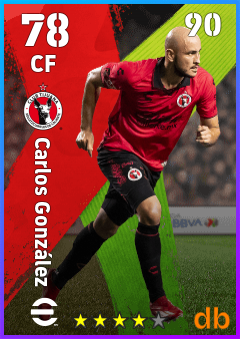 Carlos González — CF, OVR 78, MAX 90