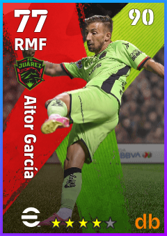 Aitor García — RMF, OVR 77, MAX 90