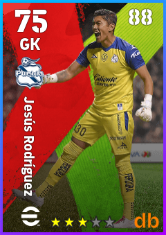 Jesús Rodríguez — GK, OVR 75, MAX 88
