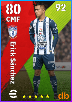 Erick Sánchez — CMF, OVR 80, MAX 92