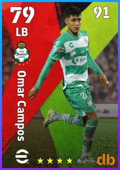 Omar Campos — LB, OVR 79, MAX 91
