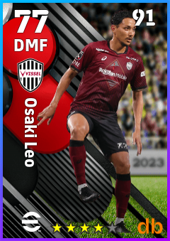 Osaki Leo — DMF, OVR 77, MAX 91