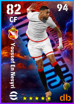 Youssef En Nesyri — CF, OVR 82, MAX 94