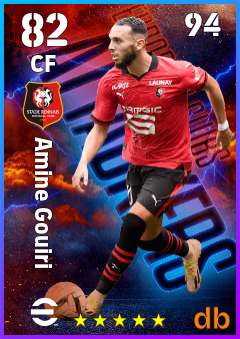 Amine Gouiri — CF, OVR 82, MAX 94
