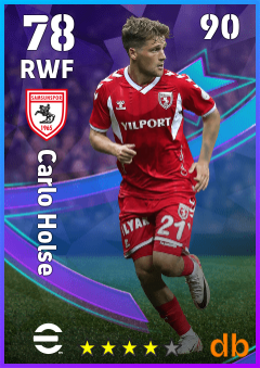 Carlo Holse — RWF, OVR 78, MAX 90
