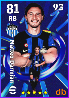 Matteo Darmian — RB, OVR 81, MAX 93