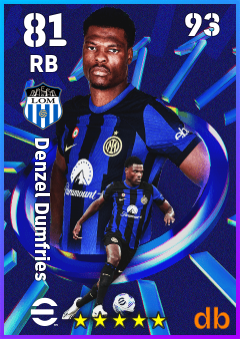 Denzel Dumfries — RB, OVR 81, MAX 93