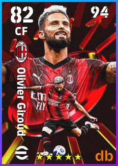Olivier Giroud — CF, OVR 82, MAX 94