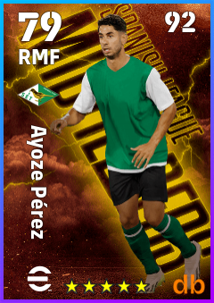 Ayoze Pérez — RMF, OVR 79, MAX 92