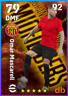 Omar Mascarell — DMF, OVR 79, MAX 92