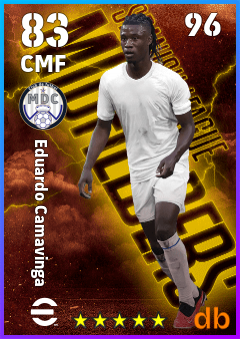 Eduardo Camavinga — CMF, OVR 83, MAX 96