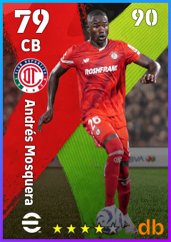 Andrés Mosquera — CB, OVR 79, MAX 90