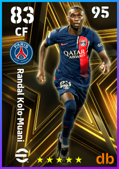 Randal Kolo Muani — CF, OVR 83, MAX 95