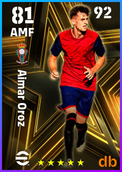 Aimar Oroz — AMF, OVR 81, MAX 92