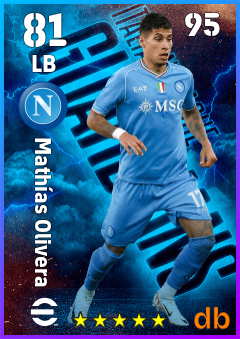 Mathías Olivera — LB, OVR 81, MAX 95