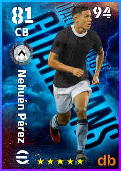 Nehuén Pérez — CB, OVR 81, MAX 94