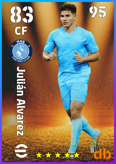 Julián Alvarez eFootball player card