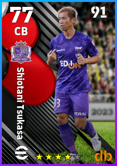 Shiotani Tsukasa — CB, OVR 77, MAX 91