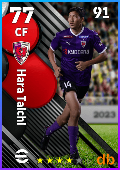 Hara Taichi — CF, OVR 77, MAX 91
