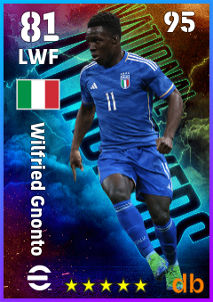 Wilfried Gnonto — LWF, OVR 81, MAX 95