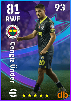 Cengiz Ünder — RWF, OVR 81, MAX 93
