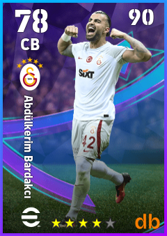 Abdülkerim Bardakcı — CB, OVR 78, MAX 90