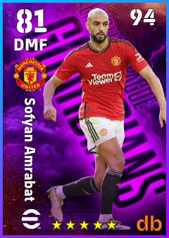 Sofyan Amrabat eFootball player card