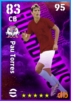Pau Torres — CB, OVR 83, MAX 95