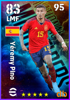 Yéremy Pino — LMF, OVR 83, MAX 95