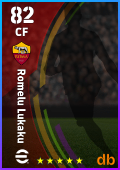 Romelu Lukaku — CF, OVR 82, MAX 82