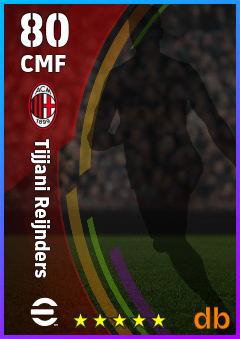 Tijjani Reijnders — CMF, OVR 80, MAX 80