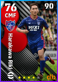 Harakawa Riki — CMF, OVR 76, MAX 90
