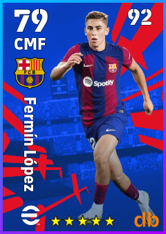 Fermín López — CMF, OVR 79, MAX 92