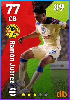 Ramón Juárez — CB, OVR 77, MAX 89