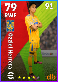 Ozziel Herrera — RWF, OVR 79, MAX 91