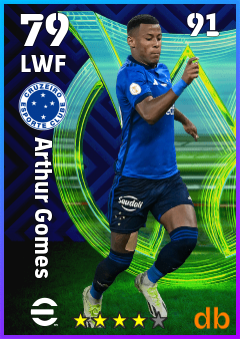 Arthur Gomes — LWF, OVR 79, MAX 91