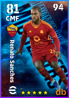 Renato Sanches — CMF, OVR 81, MAX 94