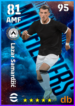 Lazar Samardžić — AMF, OVR 81, MAX 95