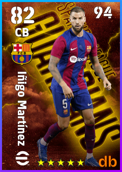 Iñigo Martínez — CB, OVR 82, MAX 94