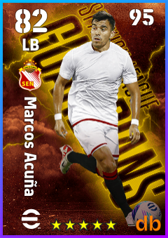 Marcos Acuña — LB, OVR 82, MAX 95
