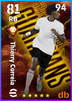 Thierry Correia — RB, OVR 81, MAX 94