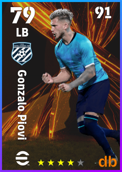 Gonzalo Piovi — LB, OVR 79, MAX 91
