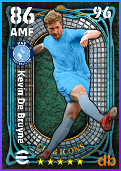 Kevin De Bruyne — AMF, OVR 86, MAX 96