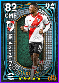 Nicolás de la Cruz — CMF, OVR 82, MAX 94