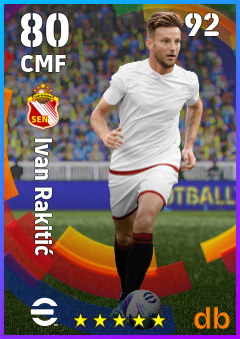 Ivan Rakitić — CMF, OVR 80, MAX 92