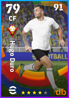 Hugo Duro — CF, OVR 79, MAX 91