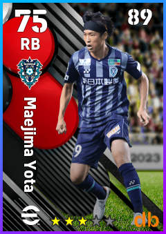Maejima Yota — RB, OVR 75, MAX 89