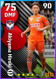 Akiyama Hiroki — DMF, OVR 75, MAX 90